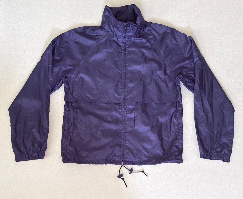 Vintage Eddie Bauer Windbreaker Jacket Mens M White Full Zip Mesh Ventedhtweight